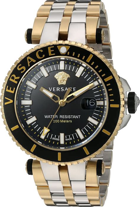 versace men's v race swiss quartz watch|Buy Versace V.